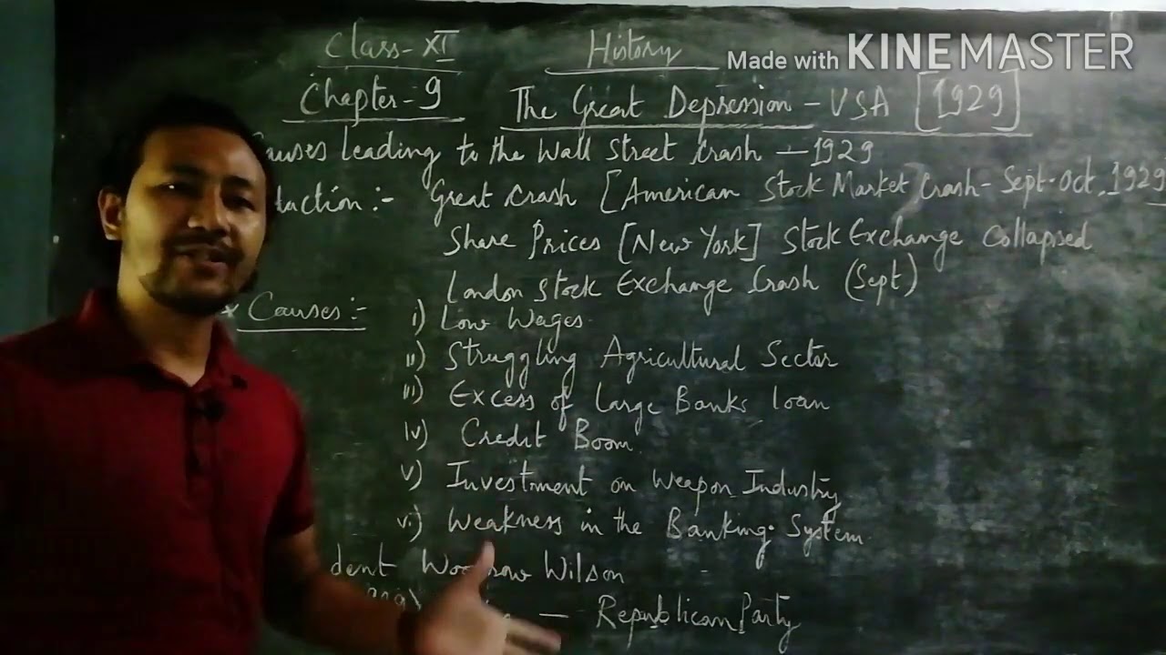 History |Class-XI |Chapter-9 |The Great Depression - USA[1929][Part-1] 👉 Mr. AD