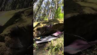 Circle jerk v6 flash, hunchback boulder, Mt Hood, Oregon
