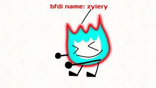 my classmate zyier as a bfdi character :D
