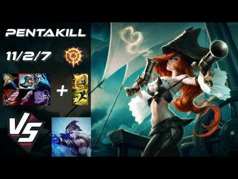BOTTOM Miss Fortune vs Ashe [PENTAKILL] - EU Grandmaster Patch 15.1
