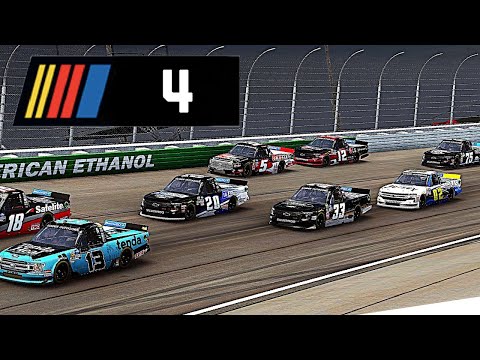BATTLE FOR 1ST TRUCK WIN! - NASCAR Heat 4 Career Mode #4