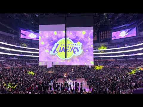 Lakers pre-game introduction for game 1 of the 2025-2026 season! 