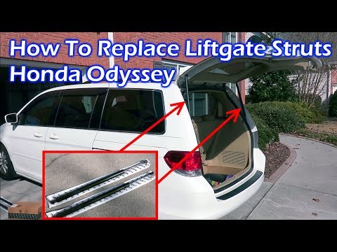 How To Replace Rear Liftgate Struts - Honda Odyssey