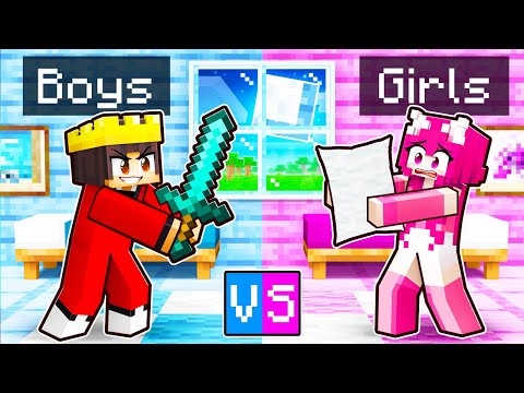 MongoTV - BOYS VS GIRLS Sleepover In Minecraft!