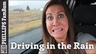 DRIVING THROUGH A RAIN STORM | UTAH IDAHO FAMILY VACATION | PHILLIPS FamBam Vlogs