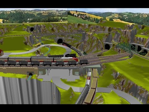 Zweigleisige Hauptbahn, 2 Nebenbahnen und Anschluss an 2 spurige "große Welt"