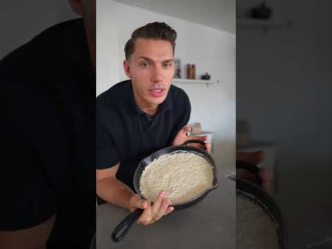 Crispy potato cake with feta and garlic