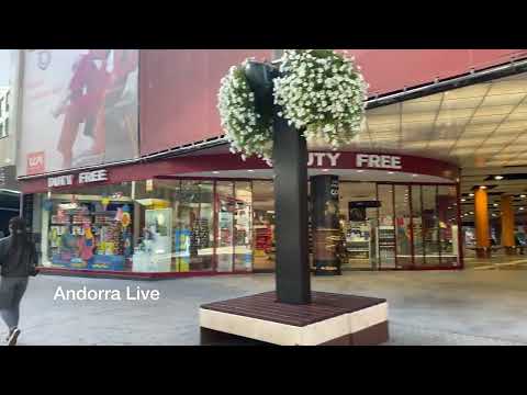 🇦🇩 Passeio a pé pelo CENTRO DE ANDORRA LA VELLA e seu BAIRRO COMERCIAL Manhã tranquila