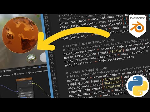 Blender Materials with Python Code: Adding detail with noise
