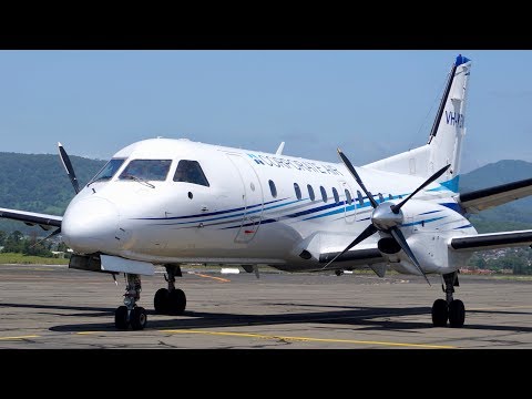 Flying Wollongong's new airline to Melbourne - Fly Corporate Saab 340! (Now Link Airways) Video