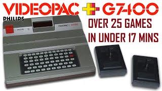 Over 25 Philips Videopac+ G7400 Games In Under 17 Minutes