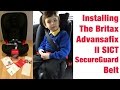 britax advansafix ii sict car seat how to install secureguard