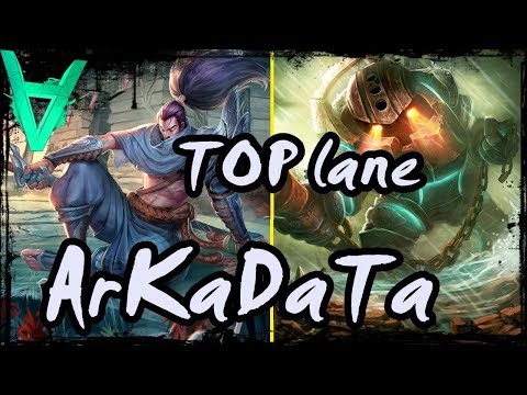 ArKaDaTa Yasuo TOP vs nautilus (16/0/5) - S6 Platinum Ranked Gameplay