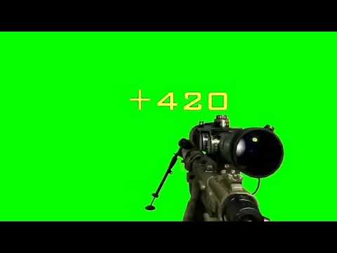 Call Of Duty - Sniper Shot 420 - Green Screen - Chromakey - Mask - Meme Source