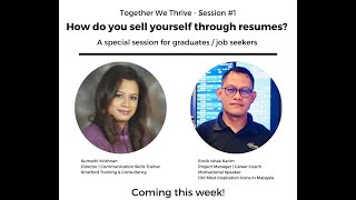 How do you sell yourself through a resume?  Together We Thrive (Episode 1)