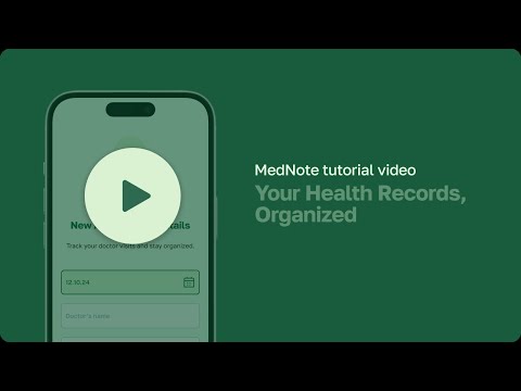 MedNote Health Organizer
