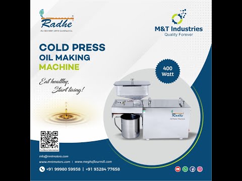 Stainless steel mt-oil press machine (6 kg/hour capacity, 15...