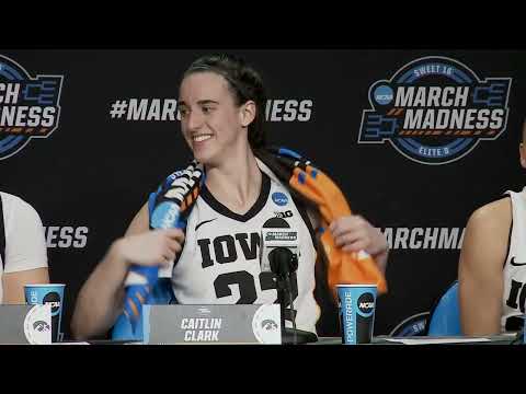 Iowa women's basketball press conference after 89-68 win over Colorado in the Sweet 16