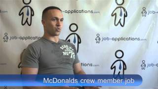 McDonalds Interview - Crew Member