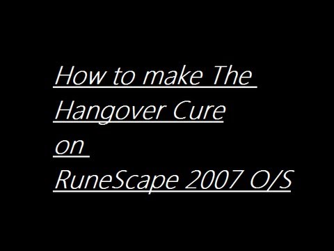 Osrs Hangover Cure