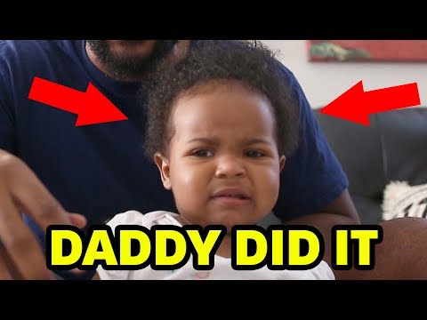 How Dad Does Baby Daughter's Hair | 6 Step Guide