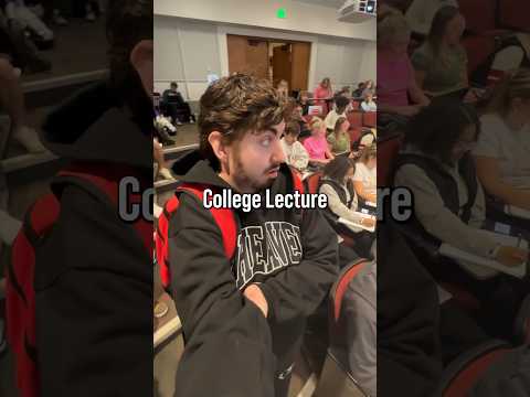 Getting Kicked Out Of A College Lecture