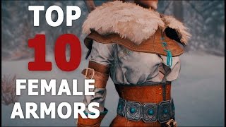 TOP 10 AWESOME FEMALE ARMORS FOR SKYRIM SE