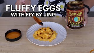 Fluffy Scrambled Eggs with Fly by Jing Sichuan Chili Crisp Oil in my NEW Kitchen #ASMR Cooking
