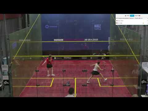 Tesni Evans - Nele Gilis (Wales vs Belgium) - ESF European Team Squash Championships 2023