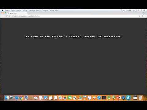 Create a Type Writer Effect in HTML5 with CSS Animations