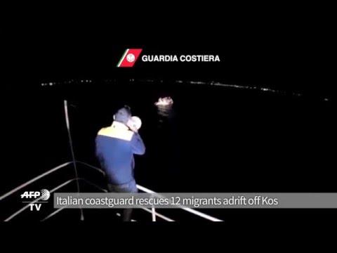 Italian Coastguard Rescues Migrants Adrift Off Kos