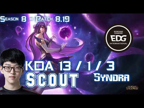 EDG Scout SYNDRA vs KASSADIN Mid - Patch 8.19 KR Ranked