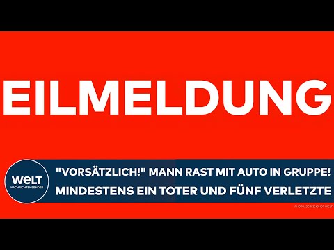 FRANKREICH: "Vorsätzlich!" Mann rast mit Auto in Gruppe! Mindestens ein Toter und fünf Verletzte!