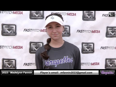 2023  Madelynn Fannin Committed Pacific Oregon Catcher and First Base Softball Skills Video