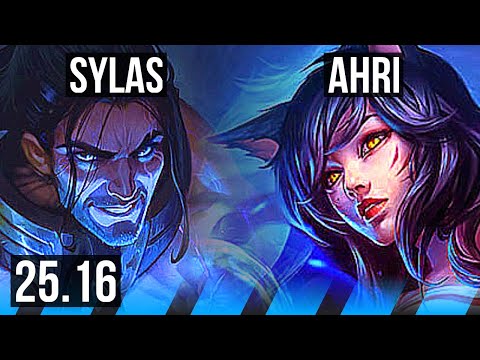 SYLAS vs AHRI (MID) | 12/1/8, 7 solo kills, Legendary | EUW Master | 25.16