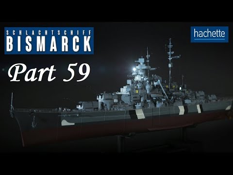 Hachette Schlachtschiff Bismarck (Metall) Part 59 - Rumpfteil und Details für den Gefechtsmast!