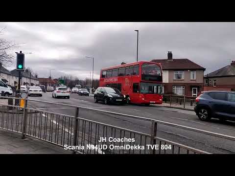 Stagecoach 19435 & 19385 | Primrose TSV 618 |  JH Coaches TVE 804 | GCT SG19 HOA | Cowgate