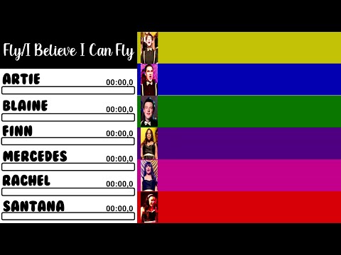 Glee - Fly/I Believe I Can Fly | Line Distribution + Lyrics