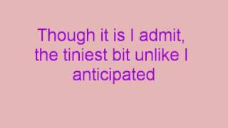 Wicked- thank goodness lyrics