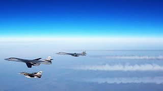 F-16 Fighters INTERCEPT B-1 Bombers OVER ARCTIC!