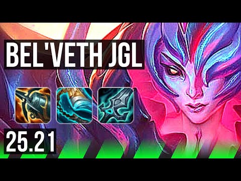 BEL'VETH vs GRAVES (JGL) | 18/1/4, Legendary, 1700+ games | NA Grandmaster | 25.21