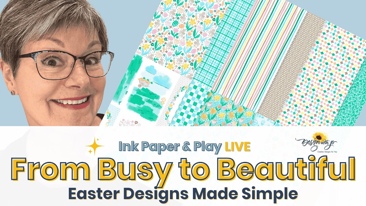 Easter Card Ideas Using Patterned Paper (Busy, Bold & Subtle Designs)