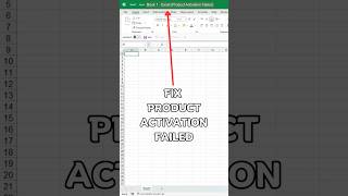 How to fix Activation failed on Excel