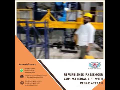 Trolley heavy passenger cum material hoist rental, for const...