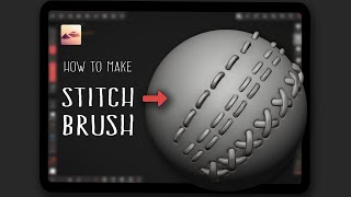 How To Make Stitch Brush In Nomad Sculpt | Nomad Sculpt Tutorial