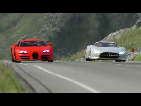 Mercedes-Benz Vision GT vs Bugatti Veyron 16.4 Super Sport at Highlands