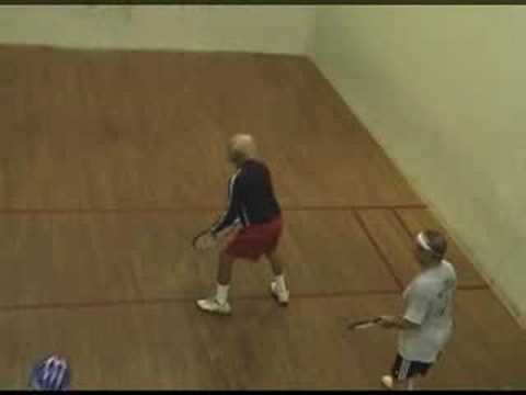 87-Year-Old Moves on Racquetball Court