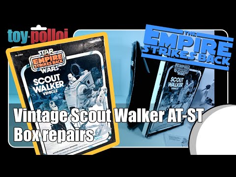 Vintage Star Wars AT-ST Scout Walker Box repair - Toy Polloi