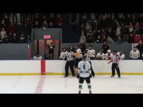 Fight/Bagarre Simon Desmarais vs Jean-Philip Chabot 22 septembre 2018