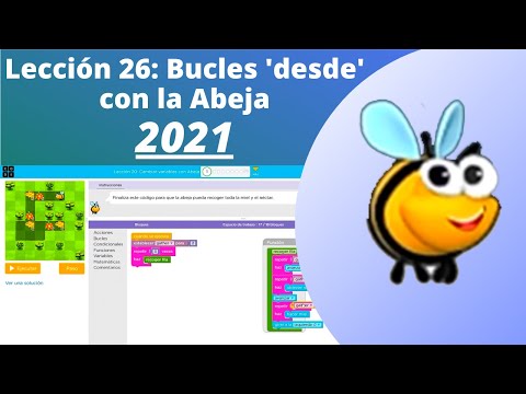 ✅✔✔ Lección 26 Bucles 'desde' con la Abeja ✔✔✅ [MIRALO] 👌 Tutorial 100% [Completo] y Rapido 2021